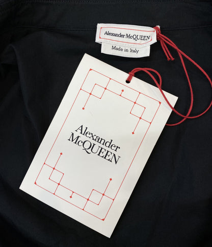 Alexander Mcqueen 半袖ワンピース ブラック 694306 22SS レディース SIZE 44 アレキサンダーマックイーン