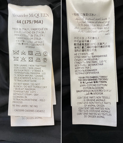 Alexander Mcqueen 半袖ワンピース ブラック 694306 22SS レディース SIZE 44 アレキサンダーマックイーン