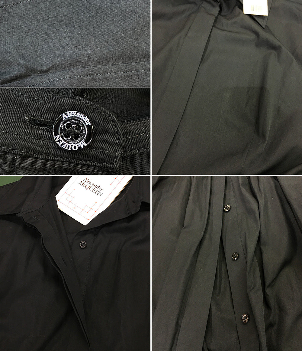 Alexander Mcqueen 半袖ワンピース ブラック 694306 22SS レディース SIZE 44 アレキサンダーマックイーン