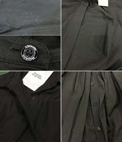 Alexander Mcqueen 半袖ワンピース ブラック 694306 22SS レディース SIZE 44 アレキサンダーマックイーン