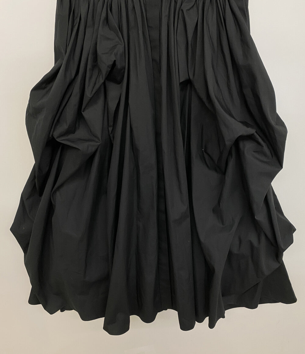 Alexander Mcqueen 半袖ワンピース ブラック 694306 22SS レディース SIZE 44 アレキサンダーマックイーン