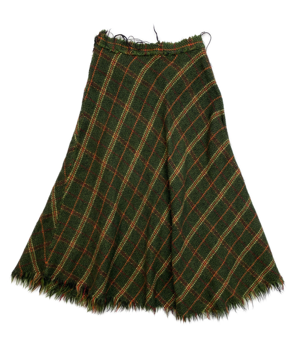 ジュンヤワタナベ　チェックJK JUNYA WATANABE ウールスカート チェック JK-S051 レディース SIZE M
