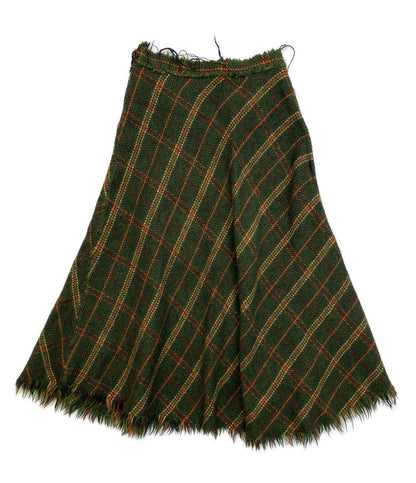 JUNYA WATANABE ウールスカート チェック JK-S051 レディース SIZE M ジュンヤワタナベ