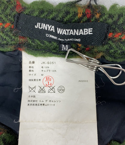 JUNYA WATANABE ウールスカート チェック JK-S051 レディース SIZE M ジュンヤワタナベ