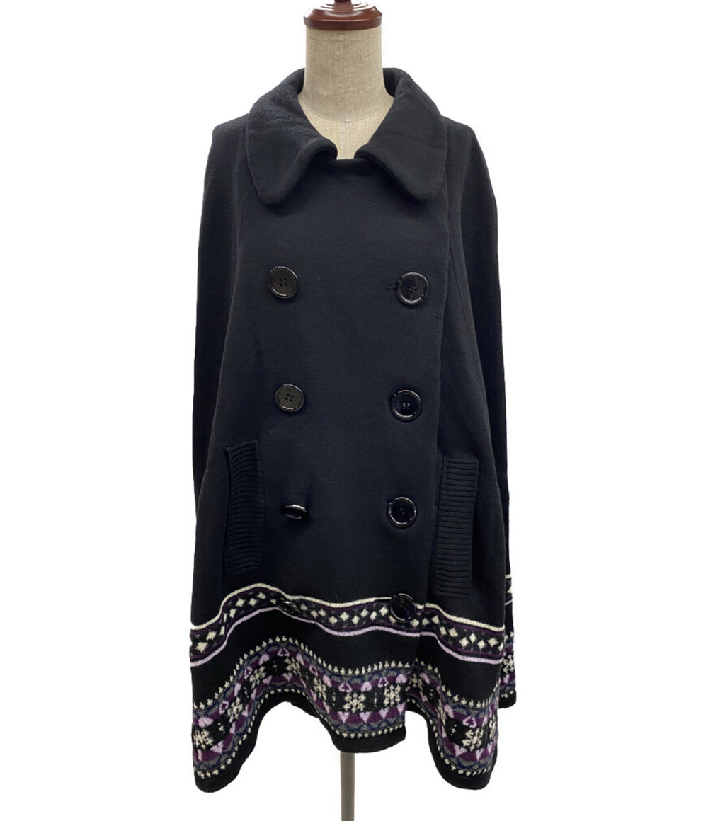 LIMI feu ポンチョ LJ-K35-133 ウール レディース SIZE S リミフゥ