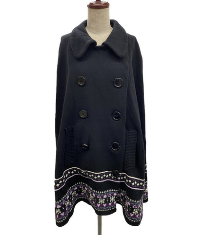 LIMI feu ポンチョ LJ-K35-133 ウール レディース SIZE S リミフゥ