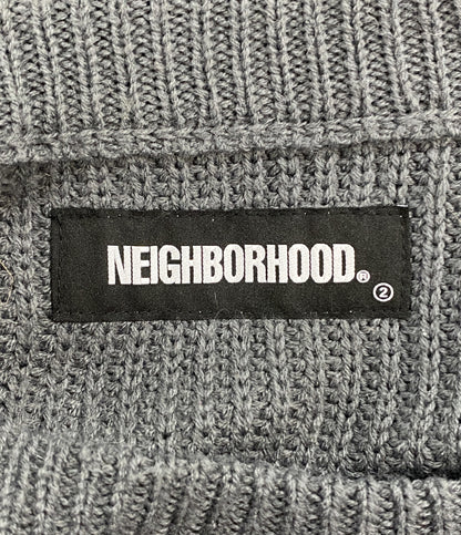NEIGHBORHOOD ニット 202FUNH-KNM01 グレー アクリル メンズ SIZE 2 ネイバーフッド