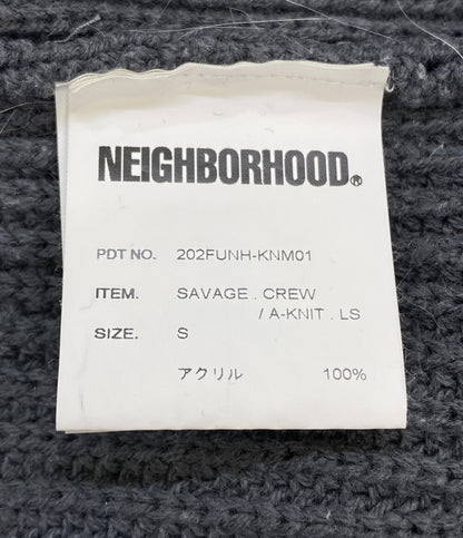 NEIGHBORHOOD ニット 202FUNH-KNM01 グレー アクリル メンズ SIZE 2 ネイバーフッド