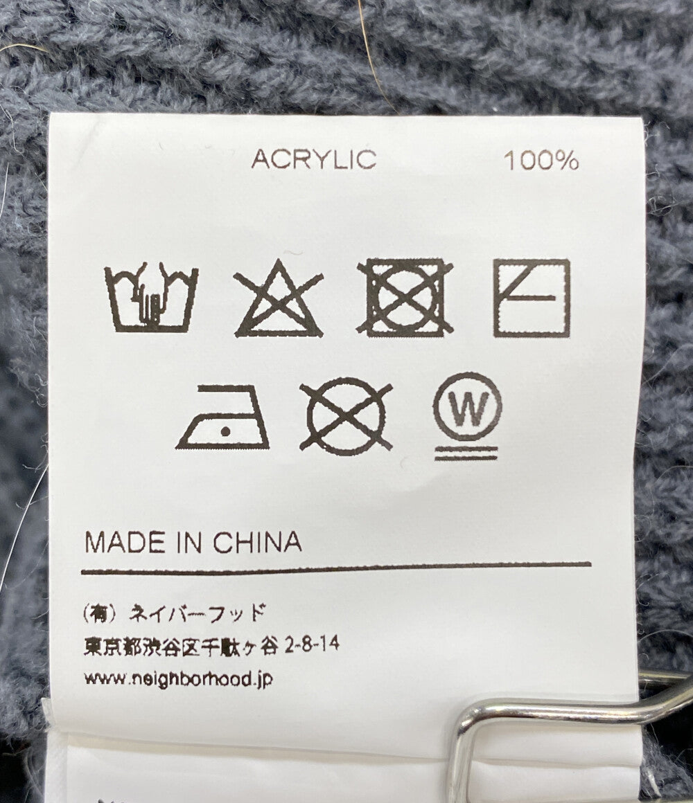 NEIGHBORHOOD ニット 202FUNH-KNM01 グレー アクリル メンズ SIZE 2 ネイバーフッド