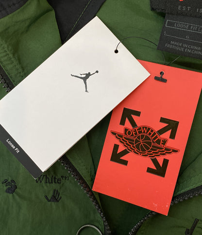 美品 Nike Jordan x Off-White ナイキエアジョーダン オフホワイト トラックジャケット メンズ SIZE L