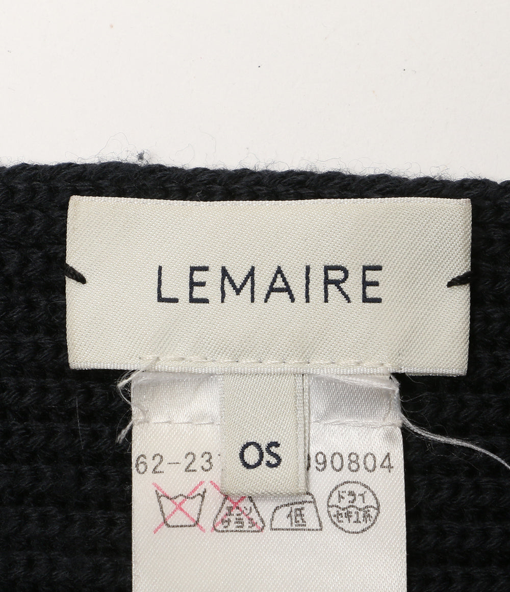 LEMAIRE マフラー ウール100% ネイビー メンズ SIZE OS ルメール