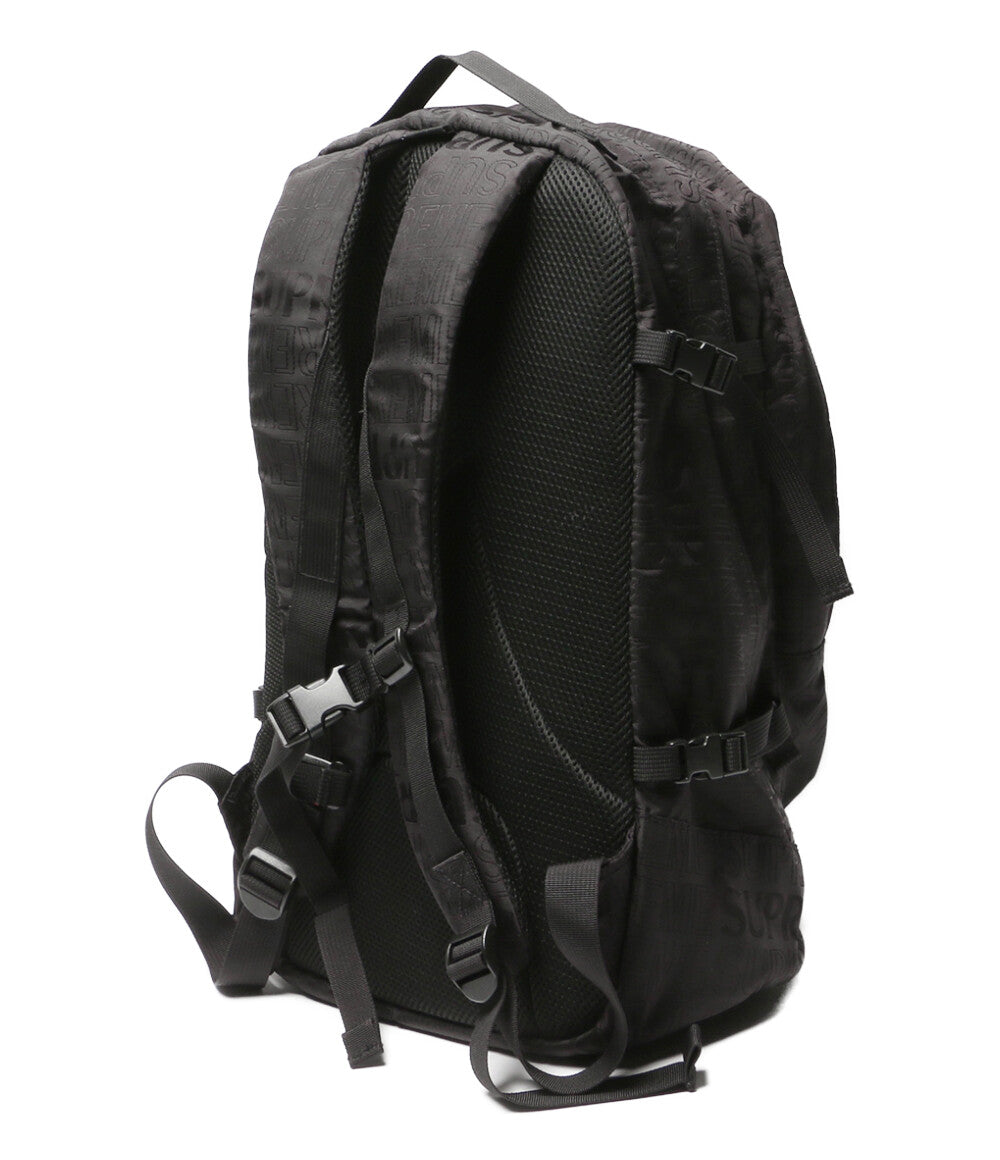 Supreme リュック・デイパック ブラック 総ロゴ 19SS メンズ シュプリーム