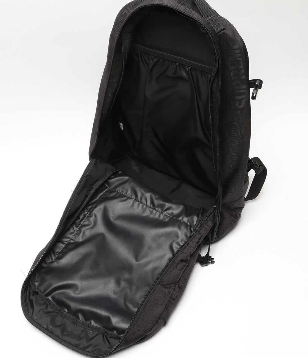 Supreme リュック・デイパック ブラック 総ロゴ 19SS メンズ シュプリーム