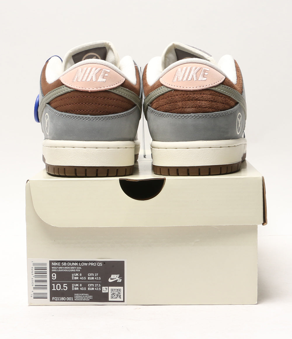 美品 NIKE スニーカー 堀米雄斗 SB DUNK LOW PRO QS WOLF GREY FQ1180