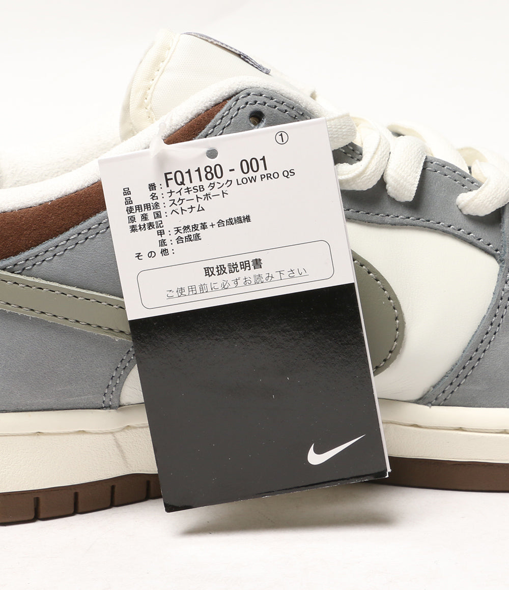 美品 NIKE スニーカー 堀米雄斗 SB DUNK LOW PRO QS WOLF GREY FQ1180-001 メンズ SIZE 27cm ナイキ