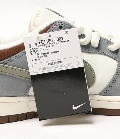 美品 NIKE スニーカー 堀米雄斗 SB DUNK LOW PRO QS WOLF GREY FQ1180-001 メンズ SIZE 27cm ナイキ