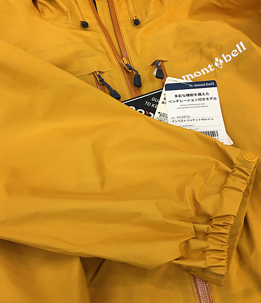 美品 mont-bell テンペストジャケット イエロー 1128721 メンズ SIZE L モンベル