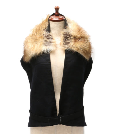 DRIES VAN NOTEN ショール 毛皮ベスト レディース ドリスヴァンノッテン