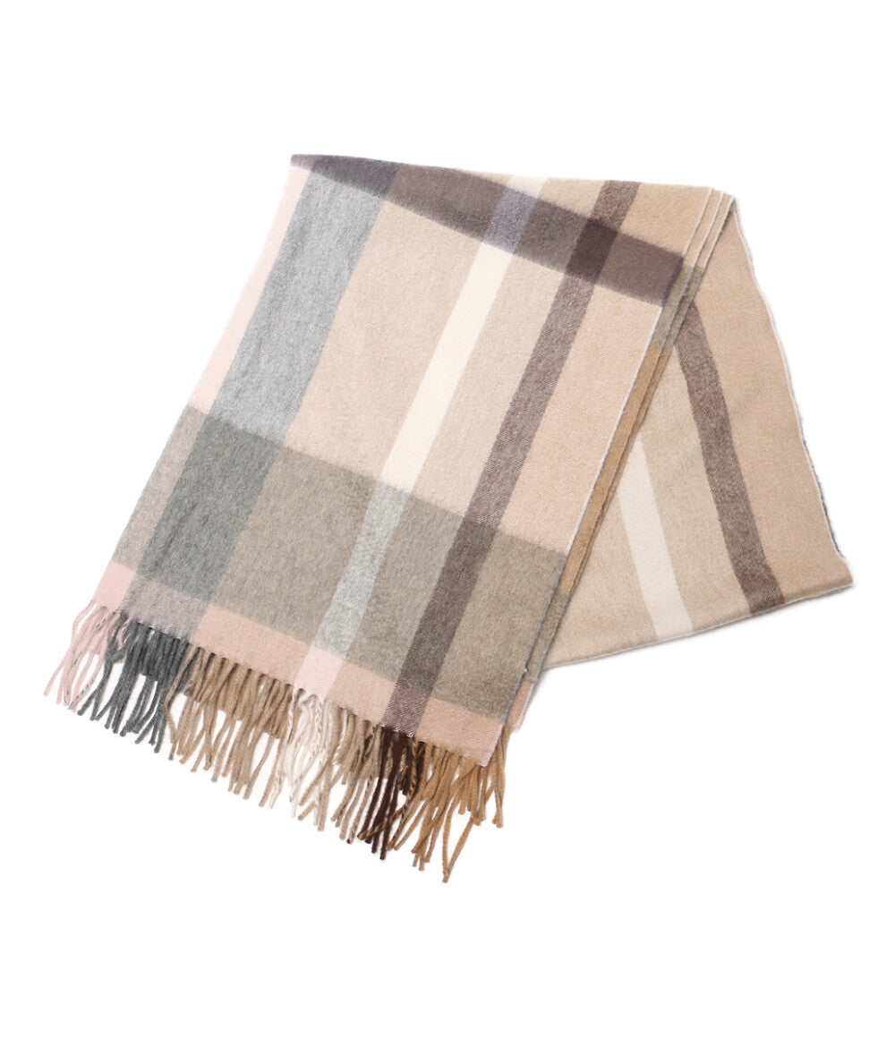 BEGG CO ベグアンドコー ストール カシミヤ100％ ベージュ チェック 592-0230210 レディース SIZE F