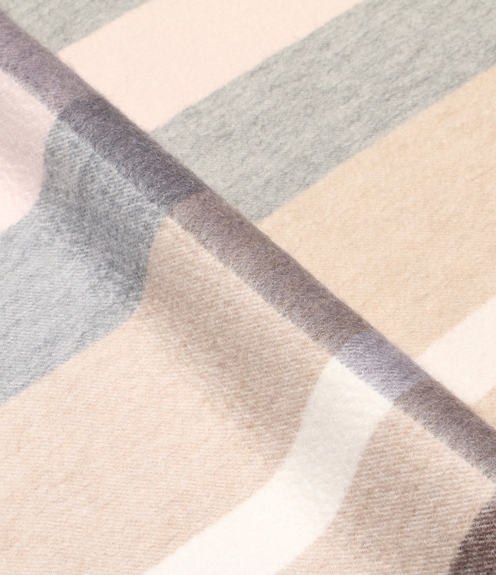 BEGG CO ベグアンドコー ストール カシミヤ100％ ベージュ チェック 592-0230210 レディース SIZE F