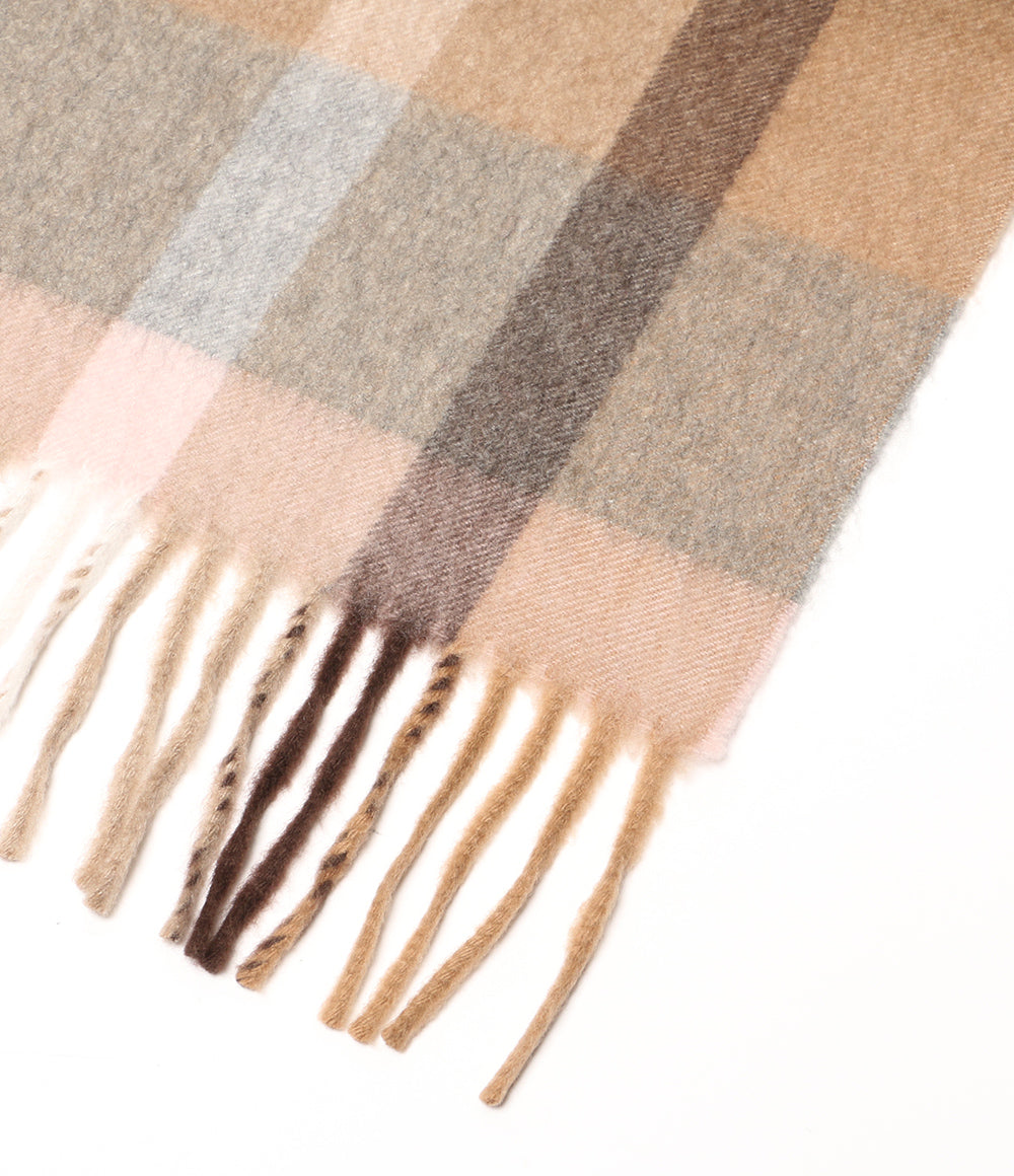 BEGG CO ベグアンドコー ストール カシミヤ100％ ベージュ チェック 592-0230210 レディース SIZE F