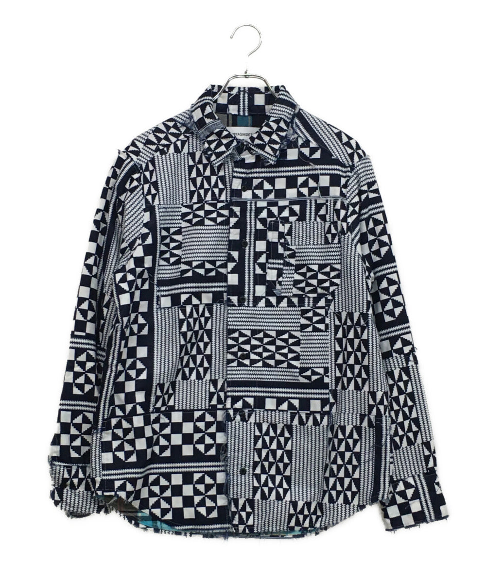 MIYAGI HIDETAKA × FAKE as flowers ミヤギヒデタカ フェイクアズフラワーズ 長袖シャツ メンズ SIZE F