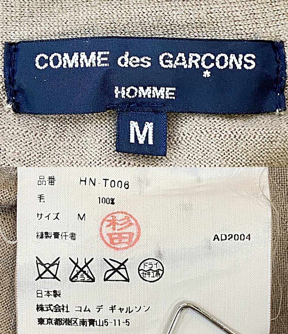 COMME des GARCONS HOMME フルジップニット HN-T006 メンズ SIZE M コムデギャルソンオム