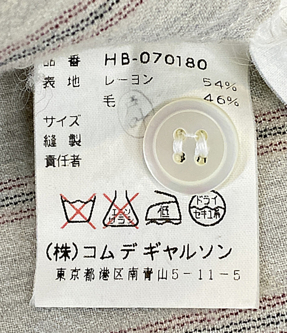 COMME des GARCONS HOMME 長袖シャツ ストライプ ウール HB-070180 メンズ SIZE - コムデギャルソンオム