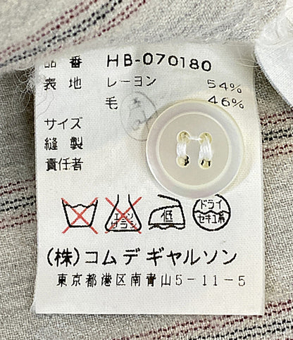 COMME des GARCONS HOMME 長袖シャツ ストライプ ウール HB-070180 メンズ SIZE - コムデギャルソンオム