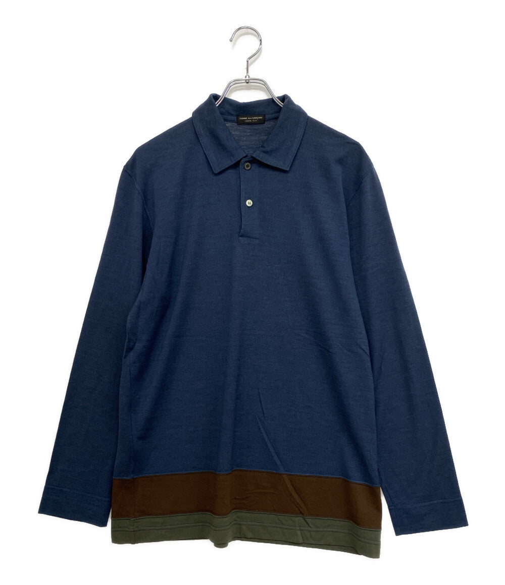 COMME des GARCONS HOMME PLUS 長袖ポロシャツ ウール 薄手 PT-040350