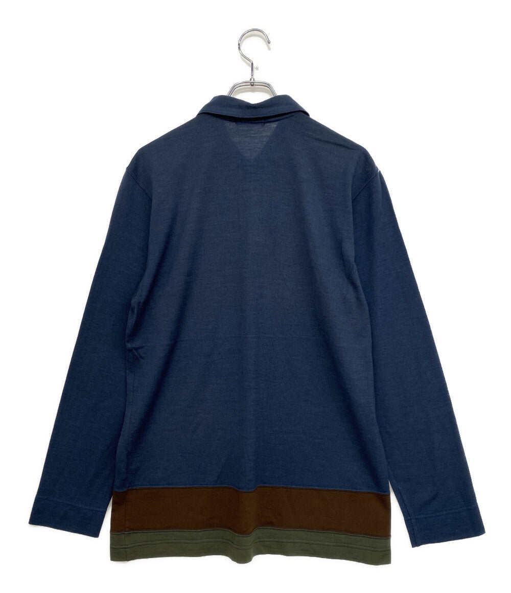 COMME des GARCONS HOMME PLUS 長袖ポロシャツ ウール 薄手 PT-040350