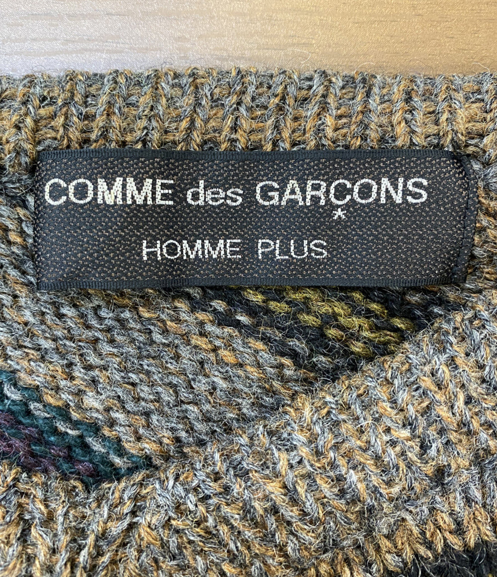 COMME des GARCONS HOMME PLUS 長袖Vネックニット PN-040340 AD1997