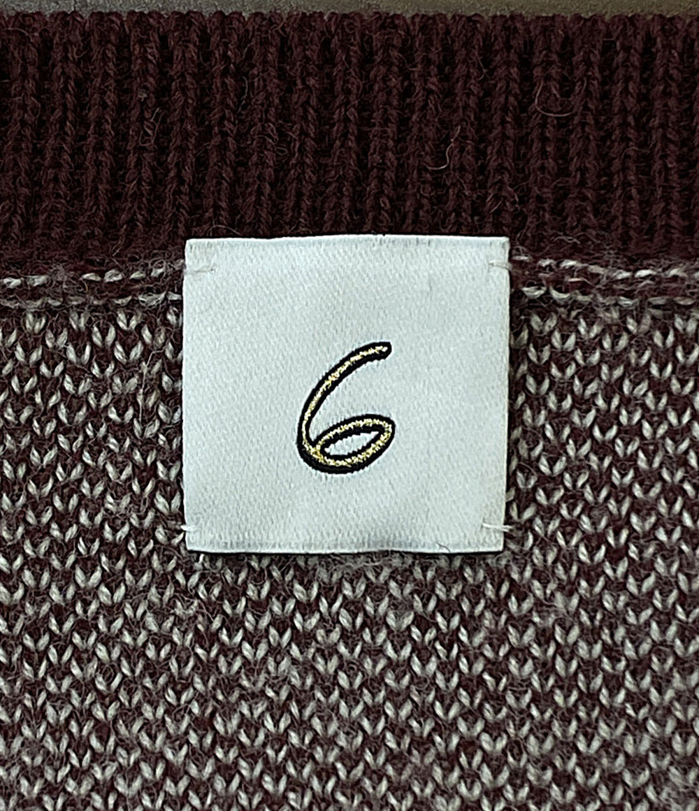 Roku ロク カーディガン ニット 8628-299-0099 レディース SIZE -