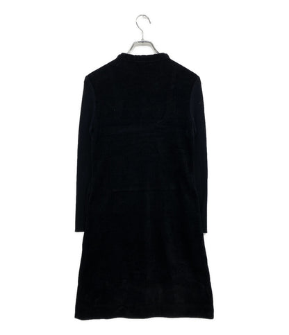 Rene ルネ 長袖ワンピース ブラック ビジュー パイル 6242300 レディース SIZE 34