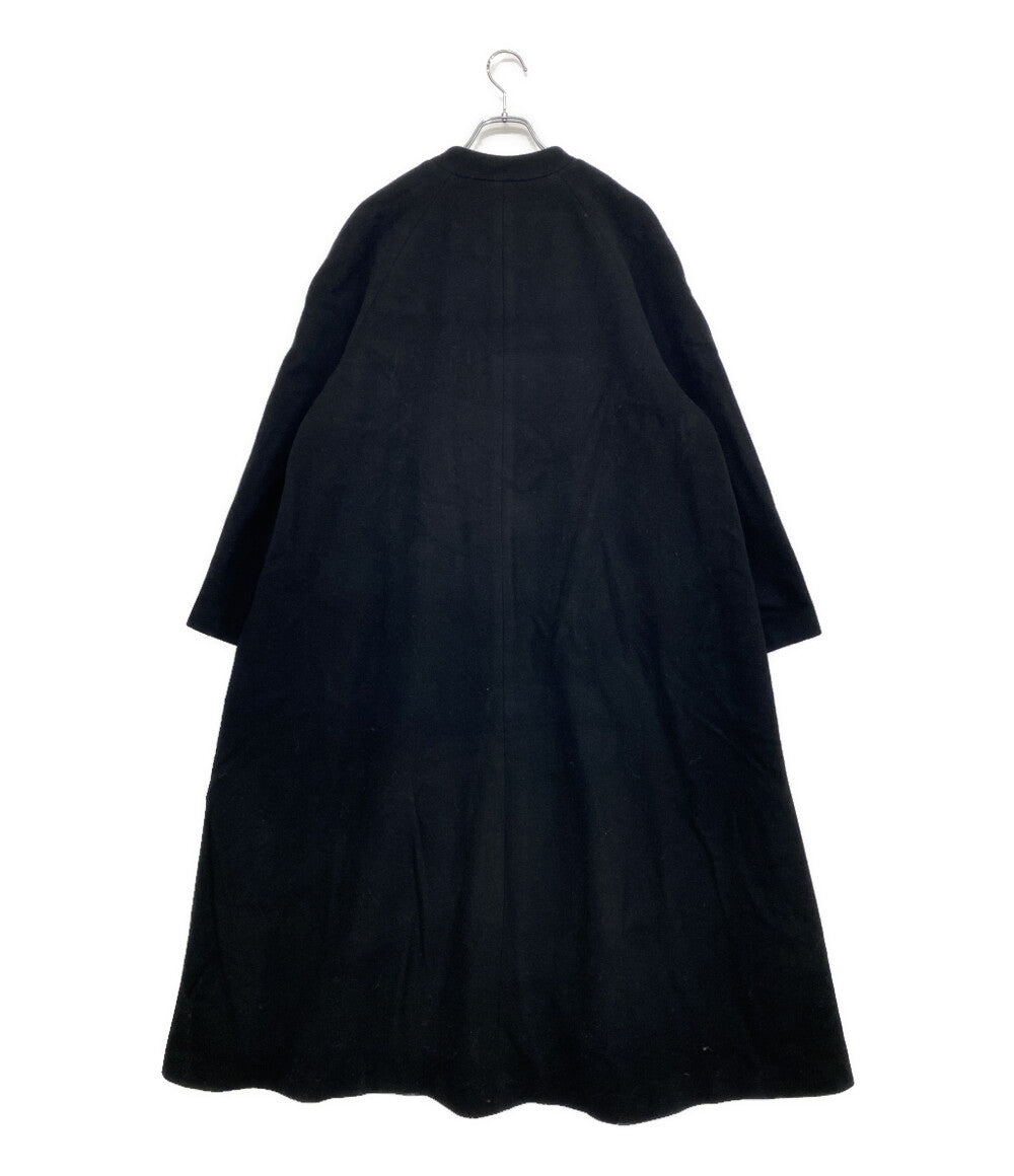 CLANE ノーカラーフレアコート ブラック 15101-0032 レディース SIZE 2 クラネ