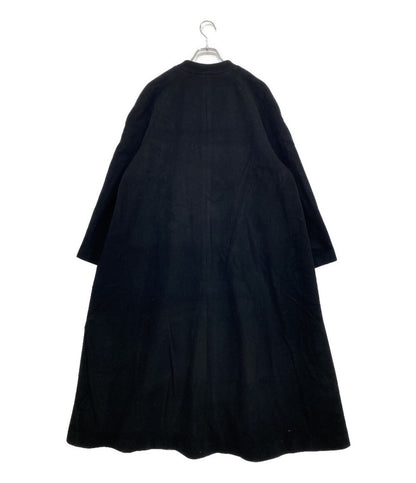 CLANE ノーカラーフレアコート ブラック 15101-0032 レディース SIZE 2 クラネ