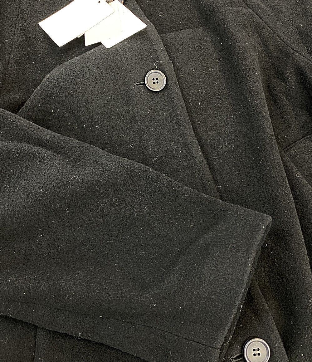 CLANE ノーカラーフレアコート ブラック 15101-0032 レディース SIZE 2 クラネ