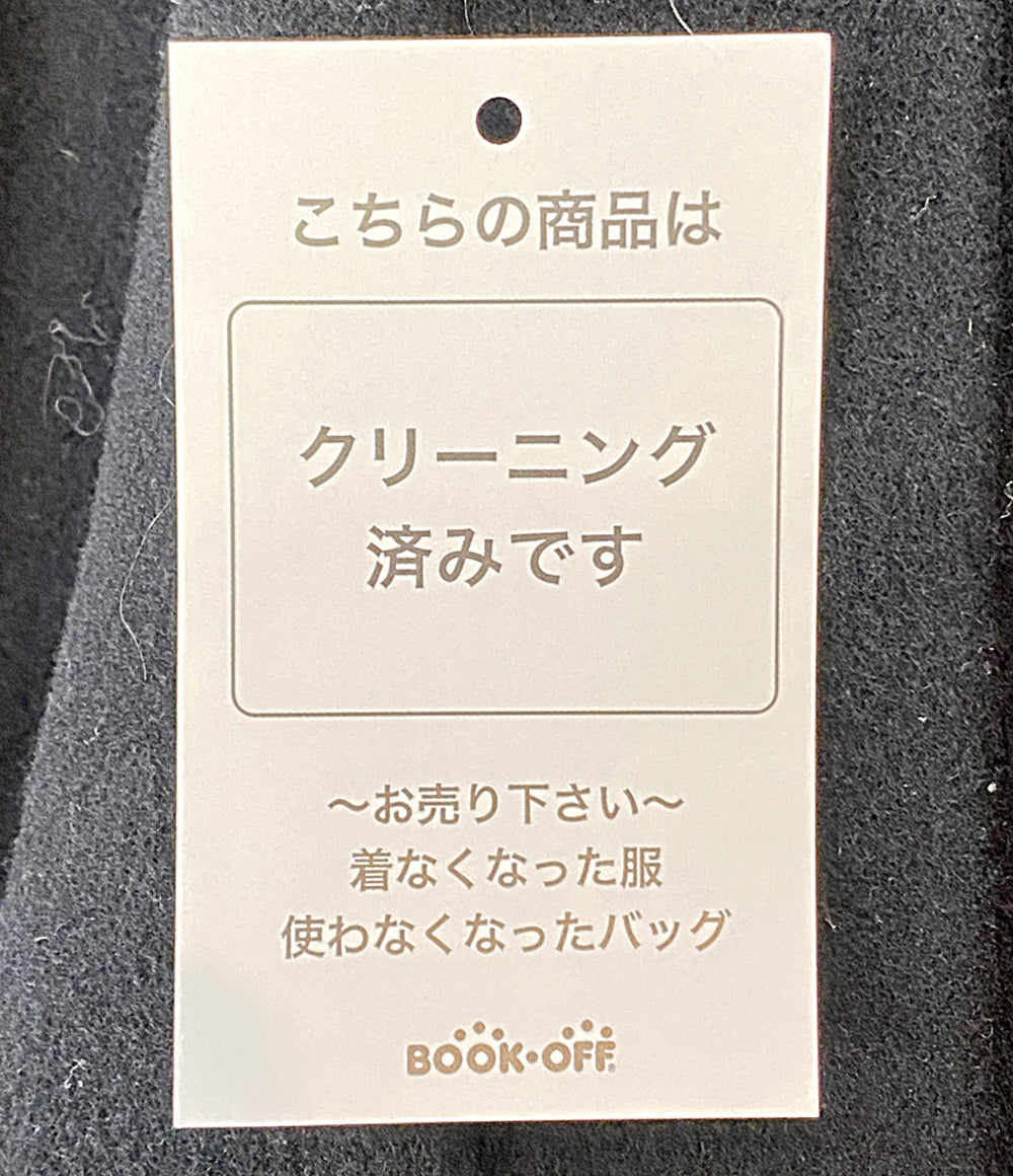 CLANE ノーカラーフレアコート ブラック 15101-0032 レディース SIZE 2 クラネ