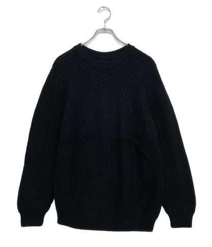 BATONER バトナー クルーネックニット ブラック メンズ SIZE 3