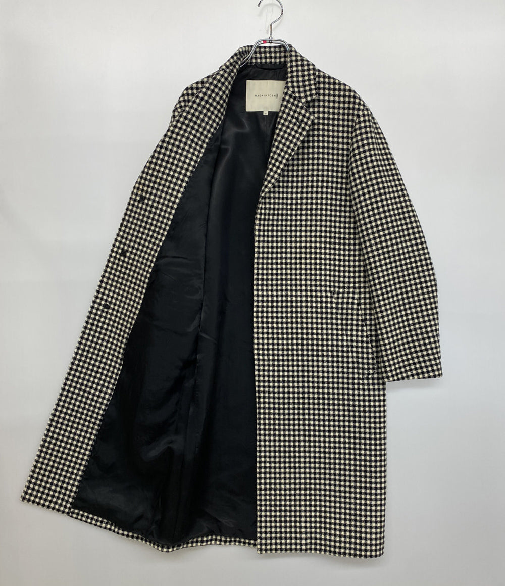 【美品】MACKINTOSH チェック チェスター コート 34 現行タグ MACKINTOSH チェスターコート ギンガムチェック レディース SIZE 34