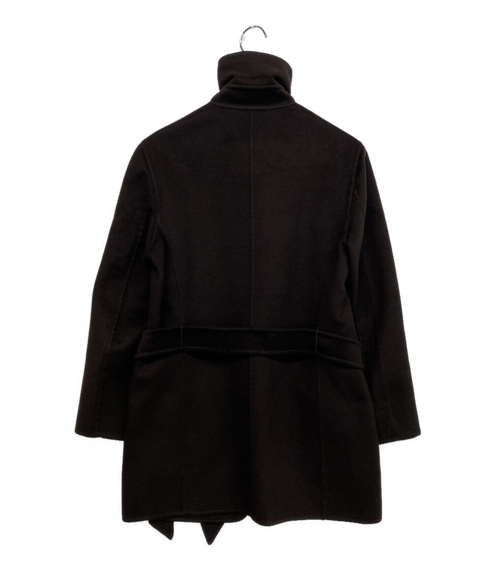 MAX MARA ベルテッドハーフコート カシミヤ100 73136 レディース SIZE 42 マックスマーラ
