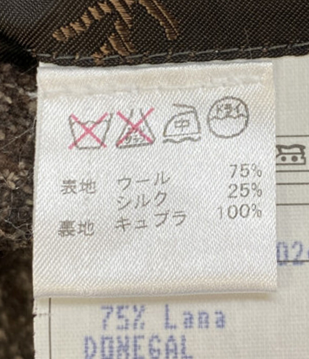 ISAIA イザイア テーラードジャケット ブラウンチェック メンズ SIZE 46