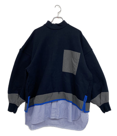 nagonstans ナゴンスタンス レイヤード風スウェットシャツ 切替 470FA880‐1450 レディース SIZE M