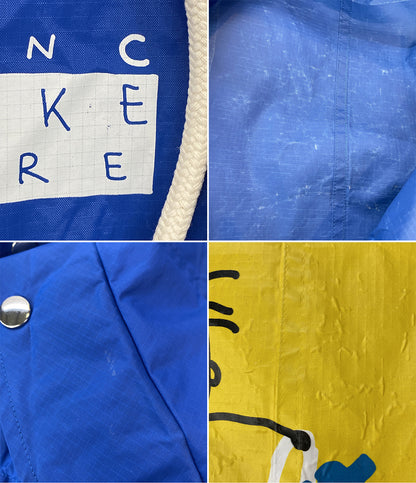 PLANC プランシー ナイロンコート ドロスト ブルー レディース SIZE F