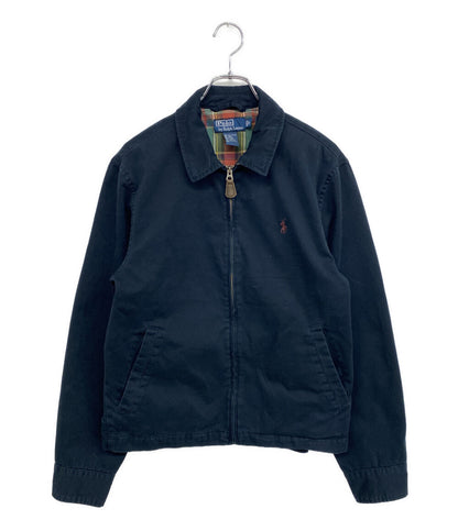 POLO RALPH LAUREN ジャケット ハリントン ネイビー チェック メンズ SIZE S ポロ・ラルフローレン