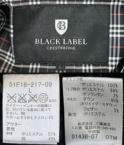 BLACK LABEL CRESTBRIDGE ダウンジャケット ライナー付き 51F18-217-09 メンズ SIZE L ブラックレーベルクレストブリッジ
