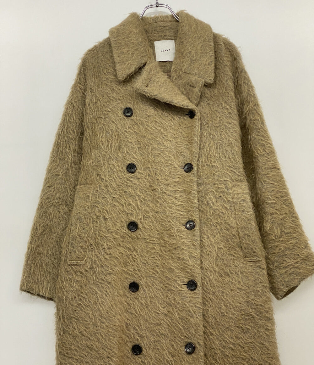 CLANE ロングシャギーベルテッドコート 21AW レディース SIZE 2 クラネ