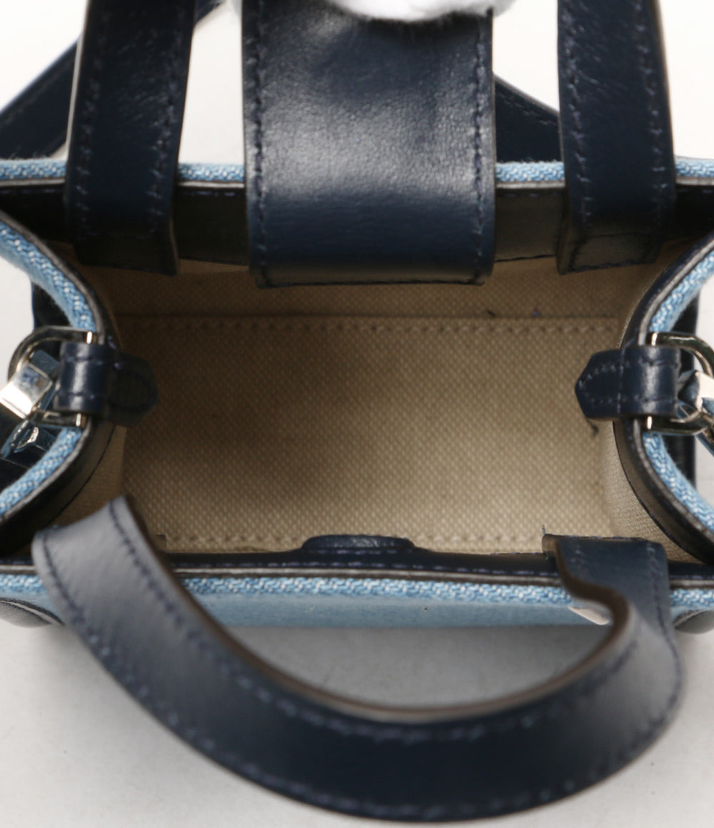 JIMMY CHOO ショルダーバッグ ウォッシュドデニム2WAYトート