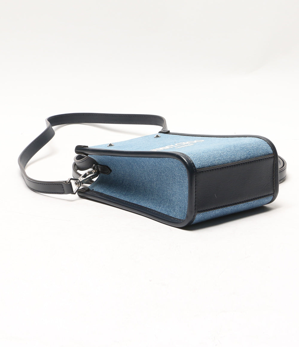 JIMMY CHOO ショルダーバッグ ウォッシュドデニム2WAYトート