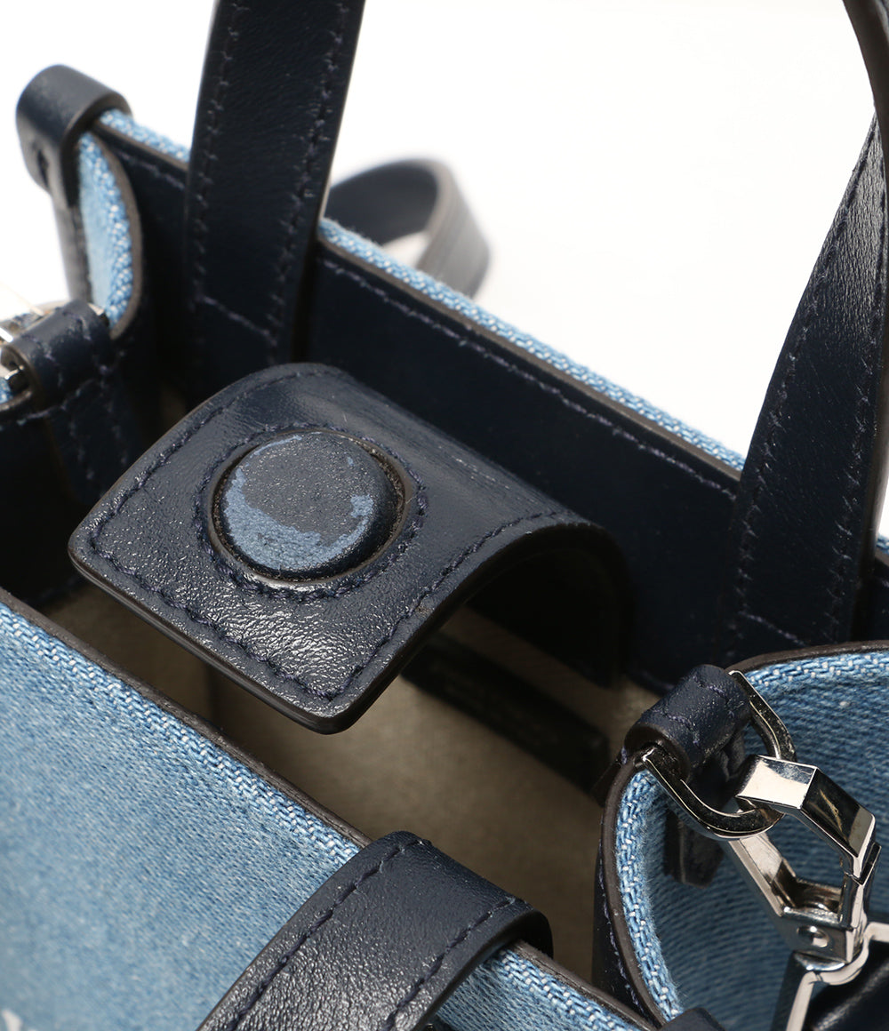 JIMMY CHOO ショルダーバッグ ウォッシュドデニム2WAYトート